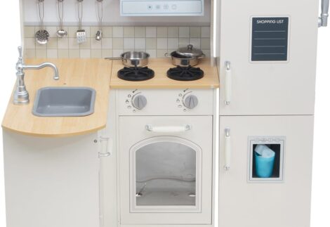 Wooden Kitchen Playset for Kids - 64×72×102 cm