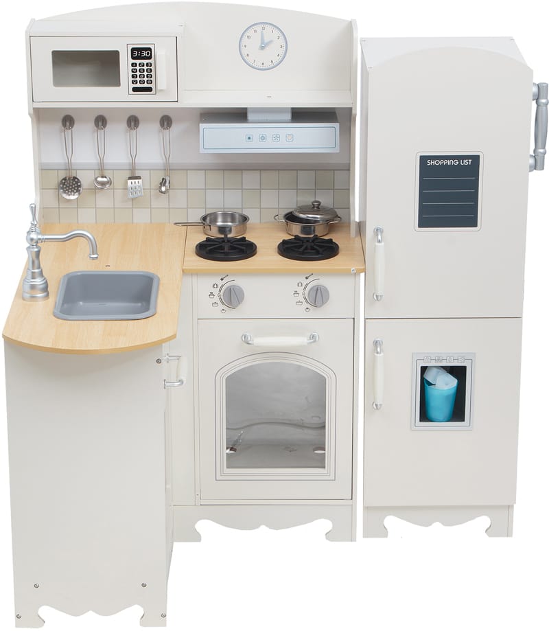 Wooden Kitchen Playset for Kids - 64×72×102 cm