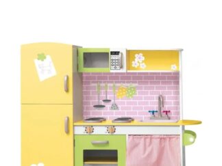 Wooden Kitchen Playset for Kids - 105×30×102 cm