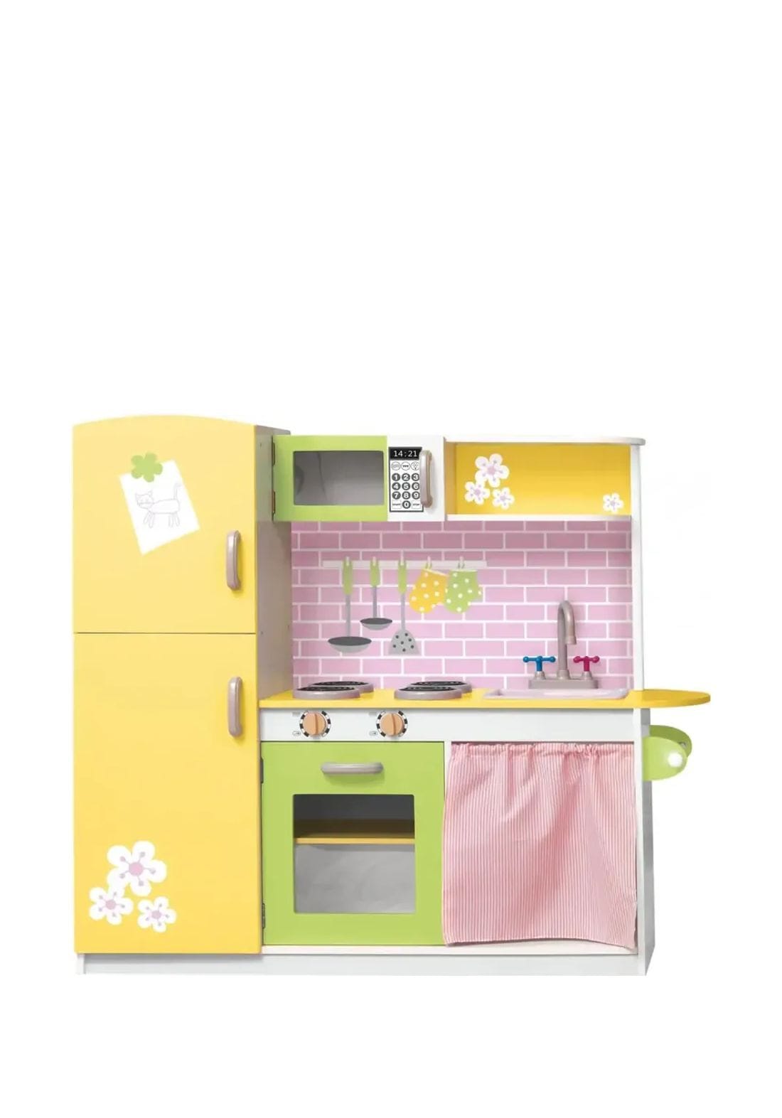 Wooden Kitchen Playset for Kids - 105×30×102 cm