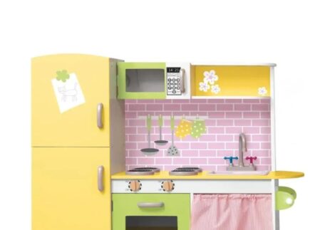 Wooden Kitchen Playset for Kids - 105×30×102 cm