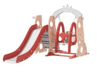Indoor Slide & Swing Set – Size: 185x162.5x125 cm