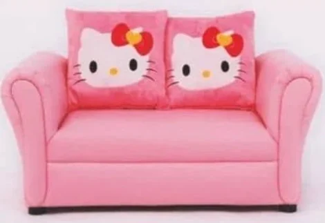 Children's furniture  hello kitty double couch for  kids   size ;100x40x68cm