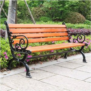 OUTDOOR GARDEN WOODEN BEANCH WITH HANDEL SIZE; 150*61*76 CM