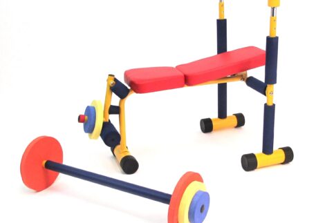 Adjustable Kids Exercise Weight Bench – Child’s Gym Equipment – Size: 85×75×85 cm