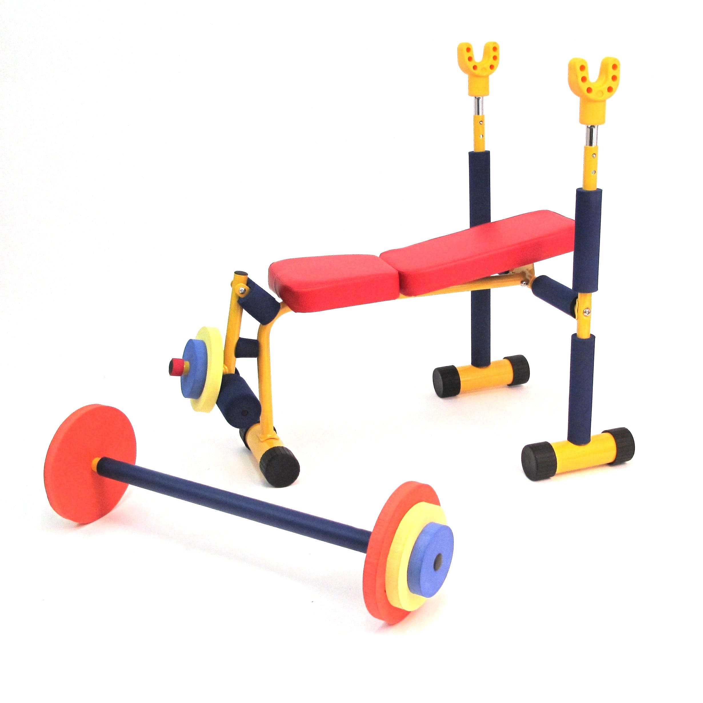 Adjustable Kids Exercise Weight Bench – Child’s Gym Equipment – Size: 85×75×85 cm