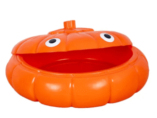 Pumpkin-Shaped Sandbox for Kids – Durable Plastic Outdoor Toy – Size: 125 cm