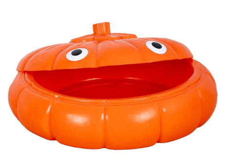 Pumpkin-Shaped Sandbox for Kids – Durable Plastic Outdoor Toy – Size: 125 cm
