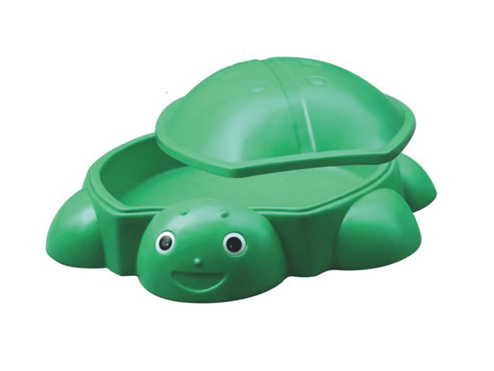 Plastic Sandbox for Backyard Play – Durable Design – Size: 120×110×36 cm