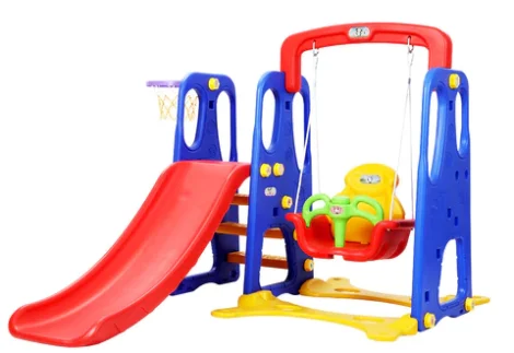 Indoor Slide & Swing Set – Size: 170x158x130 cm