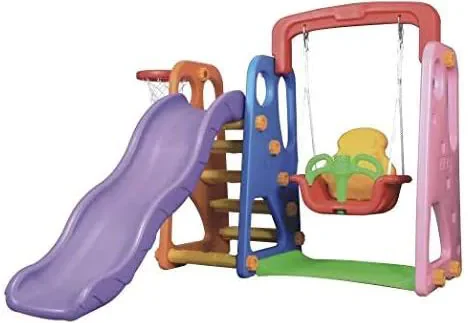 Indoor Slide & Swing Set – Size: 170x173x138 cm