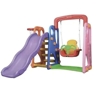 INDOOR PLASTIC TOY WITH SMALL SLIDE AND SWING SIZE; 170*173*138 CM