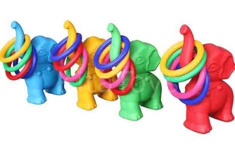 Kids Ring Toss Game – Indoor & Outdoor Throwing Game – Size: 80×30×100 cm