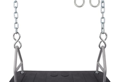 Swing Seat with Chain Hook – 1 Set – Heavy-Duty Outdoor Swing Accessory (Size: 44.5×18×2.8 cm)