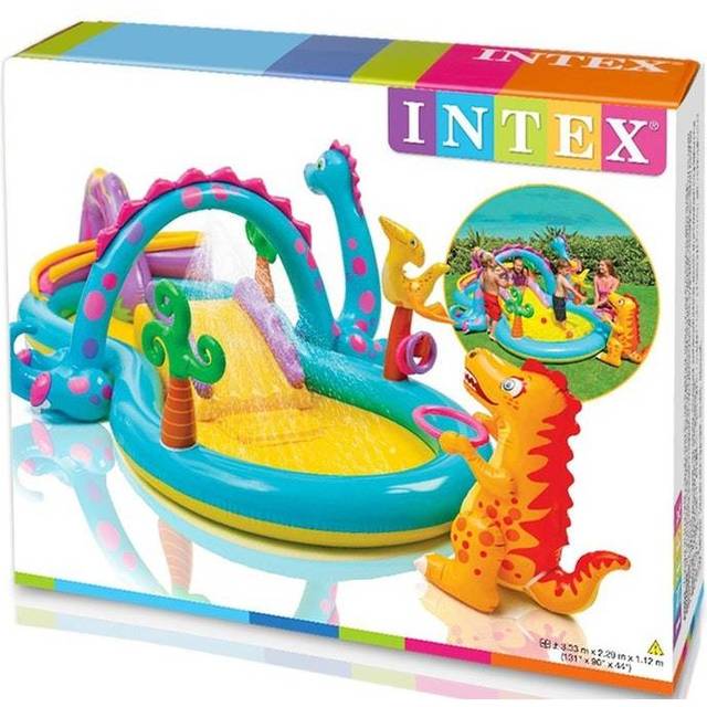 Inflatable Play Center with Water Slide - Kiddie Pool for Garden & Backyard (Ages 2+) - Size: 3.02×2.29×1.12 m - Image 2