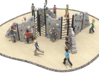 Mega Plastic Rock Climber – Outdoor Playground Set – Size: 550×600×230 cm