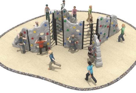 Mega Plastic Rock Climber – Outdoor Playground Set – Size: 550×600×230 cm
