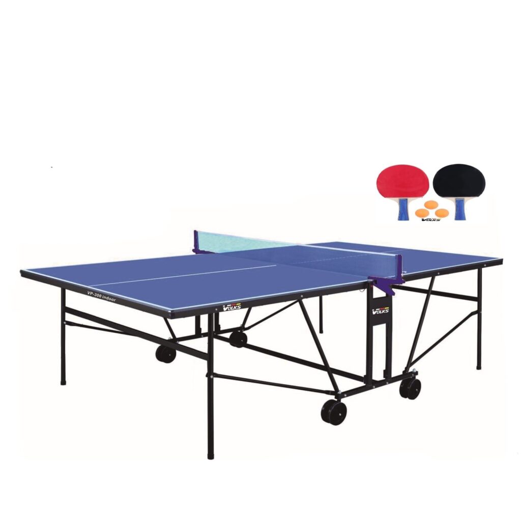 VG Indoor Table Tennis Table – 15 mm MDF Top, 125 mm Wheels