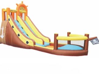 Premium Quality Inflatable Bounce House - Rope Climbing Design with Oversized Slide & Safety Net - Size: 560×210×305 cm