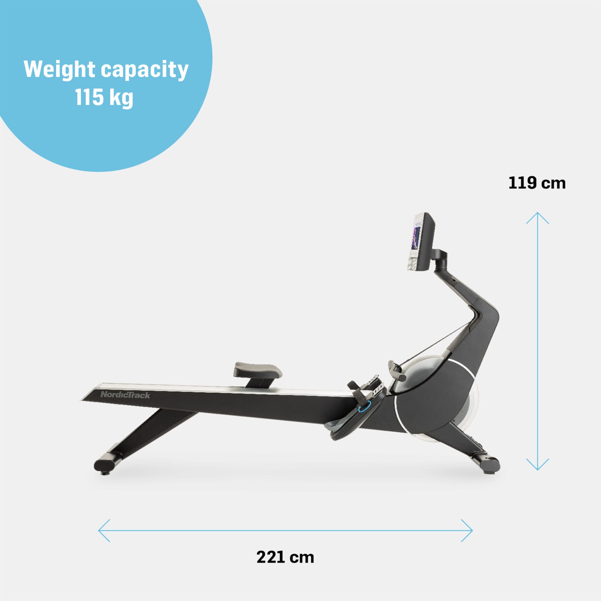 NordicTrack RW700 Rower -
Commercial - Image 3