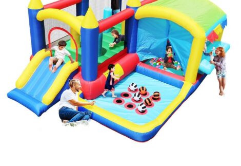 Inflatable Bounce House with Slide - Size: 408×320×185 cm
