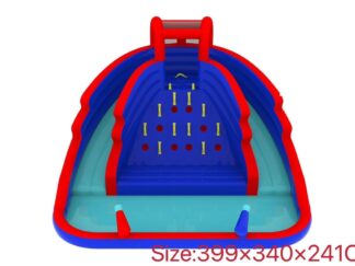 Inflatable Water Slide & Obstacle Course for Kids - Size: 399×340×241 cm