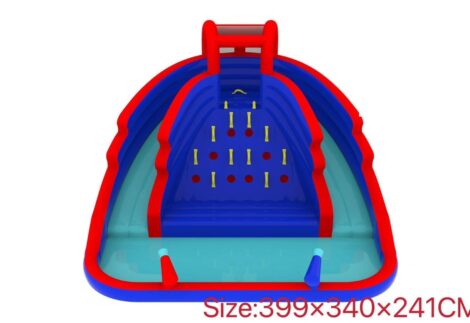 Inflatable Water Slide & Obstacle Course for Kids - Size: 399×340×241 cm