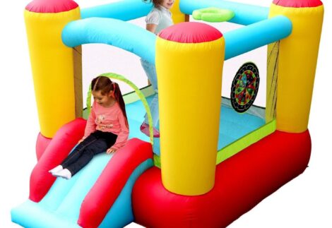 Inflatable Bounce House with Slide for Kids - Size: 250×200×160 cm