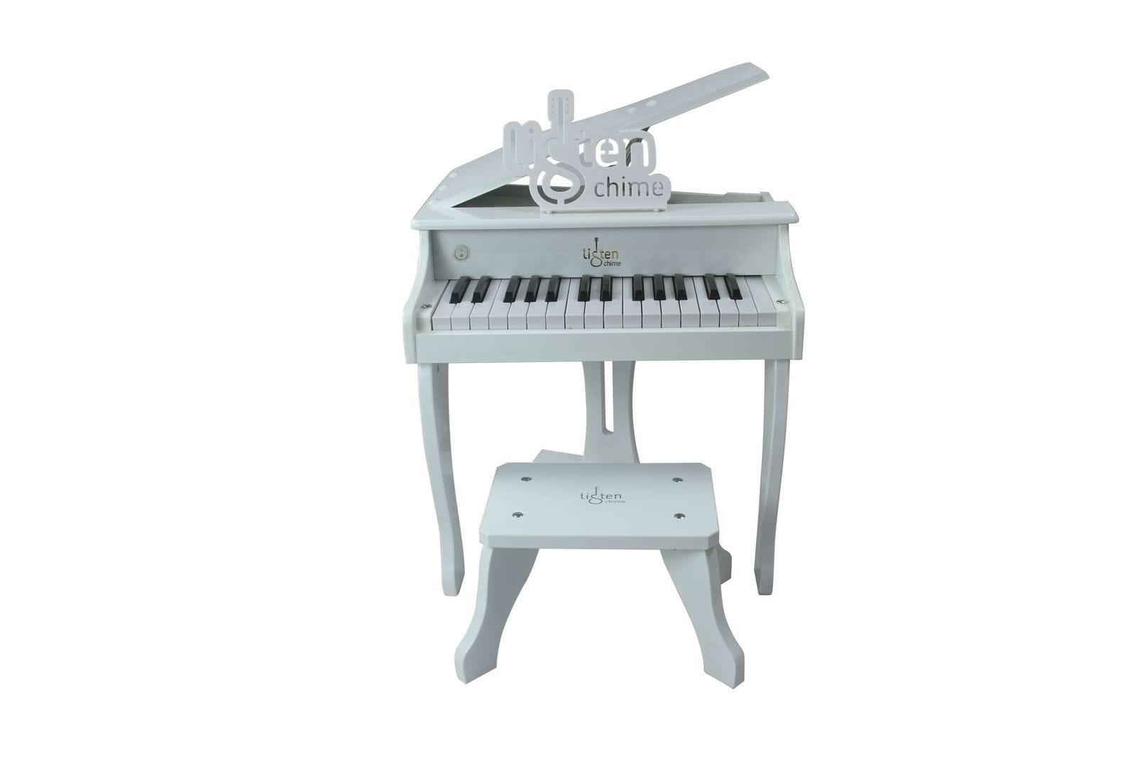 Piano Keyboard Toy for Kids - Pink with Microphone & Stool - Image 2