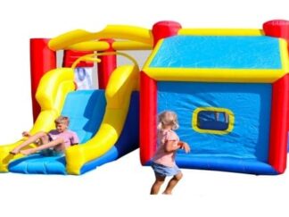 Inflatable Bounce House with Slide for Kids - Size: 525×390×230 cm