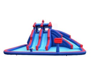 Inflatable Water Slide & Obstacle Course for Kids - Size: 551×482×304 cm