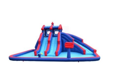 Inflatable Water Slide & Obstacle Course for Kids - Size: 551×482×304 cm