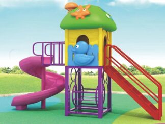 Outdoor Playground Toy – Slides Only, No Swings – For Narrow Spaces – Size 330x80x260 cm