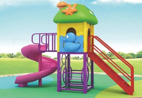 Outdoor Playground Toy – Slides Only, No Swings – For Narrow Spaces – Size 330x80x260 cm