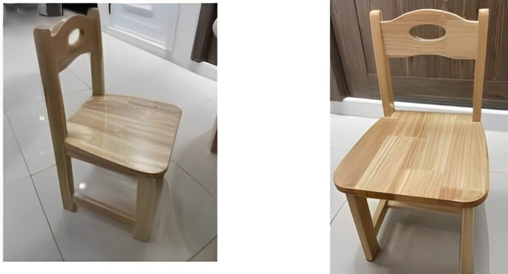 Modern dining chairs - Wooden Chair, Children's Backrest Chair For School/home/training Class/classroom/student/dormitory for living room, bedroom and kitchen. H:30 cm