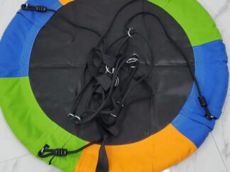Round Swing Seat with Steel Frame & Carabiner – 100 cm
