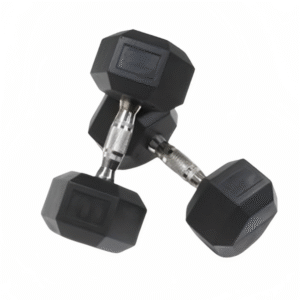POWERUP HEXAGONAL DUMBBELLS RUBBER HEAD 7.5KG