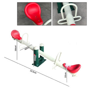 OUTDOOR PLAYGROUND TOY BALANCE SEESAW – TWO SEATS, WITHOUT SPRING