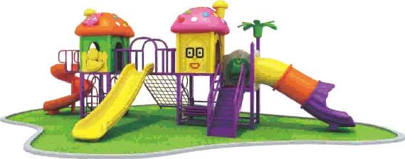 Premium Outdoor Kids Playset with 3 Exciting Slides & Climbing Frame – No Swings, Durable & Safe – Size 750x380x260 cm