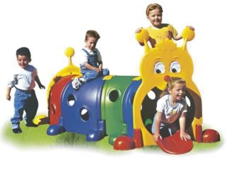 Indoor & Outdoor Caterpillar Tunnel Playground Toy for Kids – Large Activity Play – Size: 210×100×105 cm