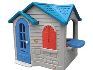 Indoor Plastic Kids Playhouse – Blue & Gray – Size: 140×130×140 cm