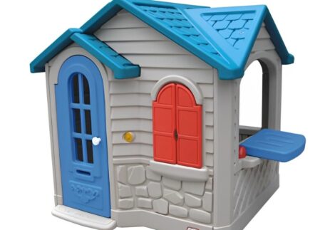 Indoor Plastic Kids Playhouse – Blue & Gray – Size: 140×130×140 cm