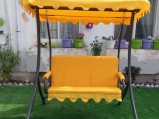 Outdoor furniture yellow garden swiing for 2 persons