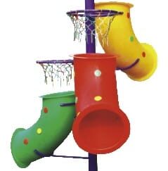 3-in-1 Iron Basketball Stand for Kids – Outdoor Play – Size: 150×150×230 cm