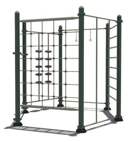 Cube Climber Gym for Kids – Black Outdoor Play Set – Size: 240×300 cm