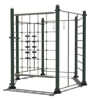OUTDOORS TOYS, CUBE KIDS PLAY CLIMBER GYM – BLACK. SIZE: 240X300CM