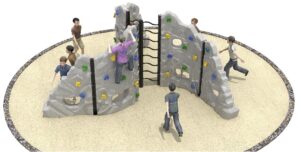 DIRECT PLASTIC OUTDOOR CLIMBING WALLS NET HOLDS JUNGLE GYM STRUCTURE FOR ADULT KIDS, SIZE: 480X460X230 CM