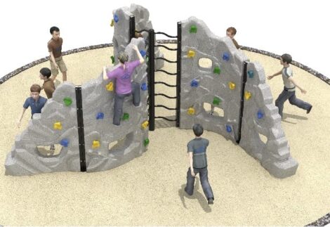 Outdoor Climbing Net Structure – Jungle Gym Playset – Size: 480×460×230 cm