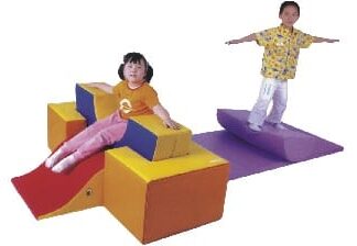 Betterhood Climbing Blocks - Indoor Soft Foam Playset for Toddlers - Crawling & Sliding