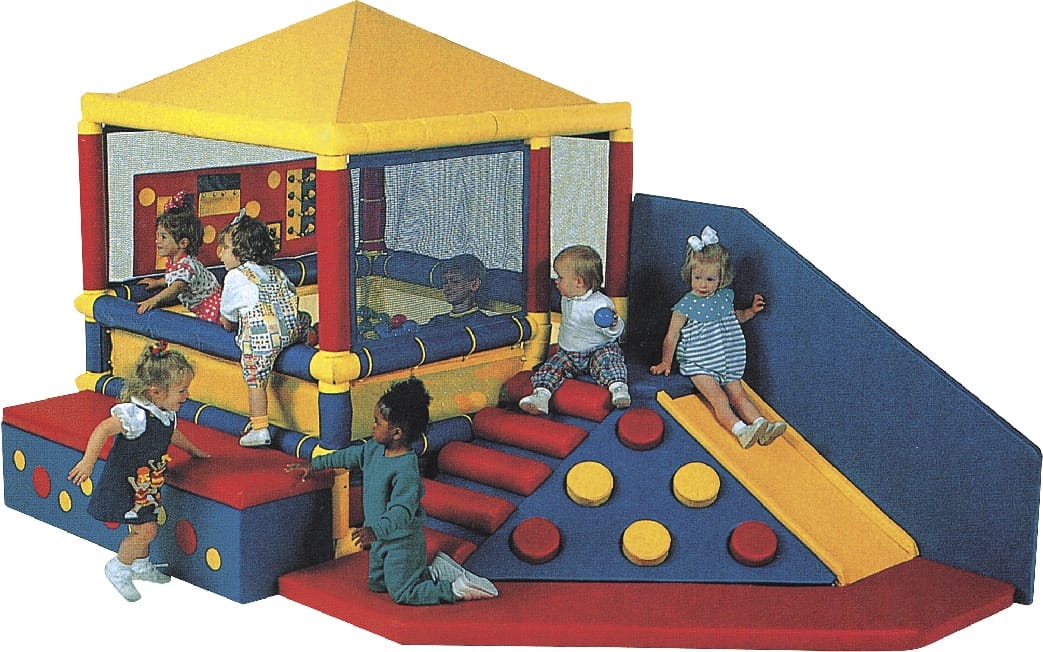 Soft Play Zone - Multi-Activity Indoor Playhouse with Ball Pit - 4×2.1×2.5 m